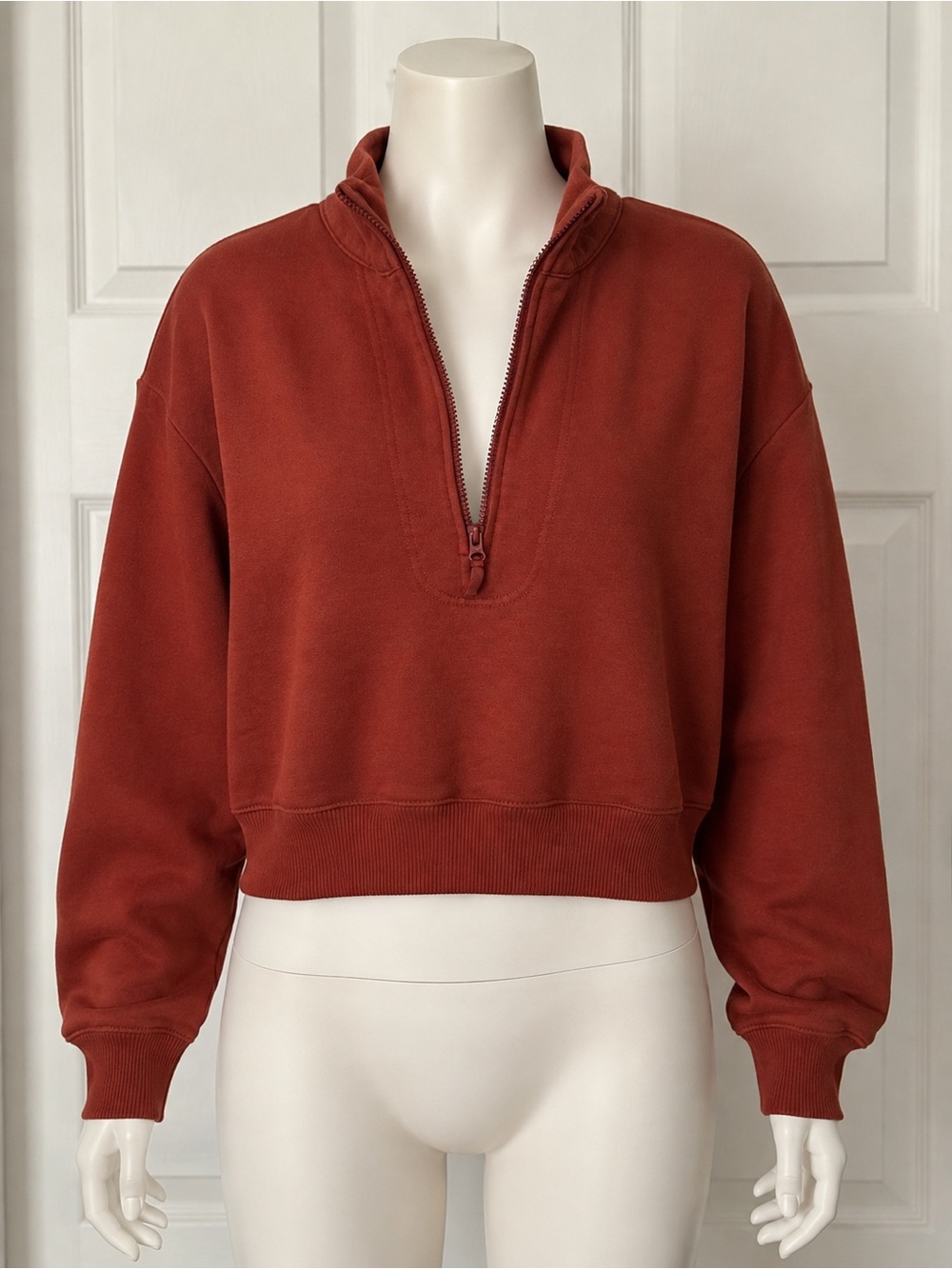 a new day Women's Half-Zip Sweatshirt in Rust